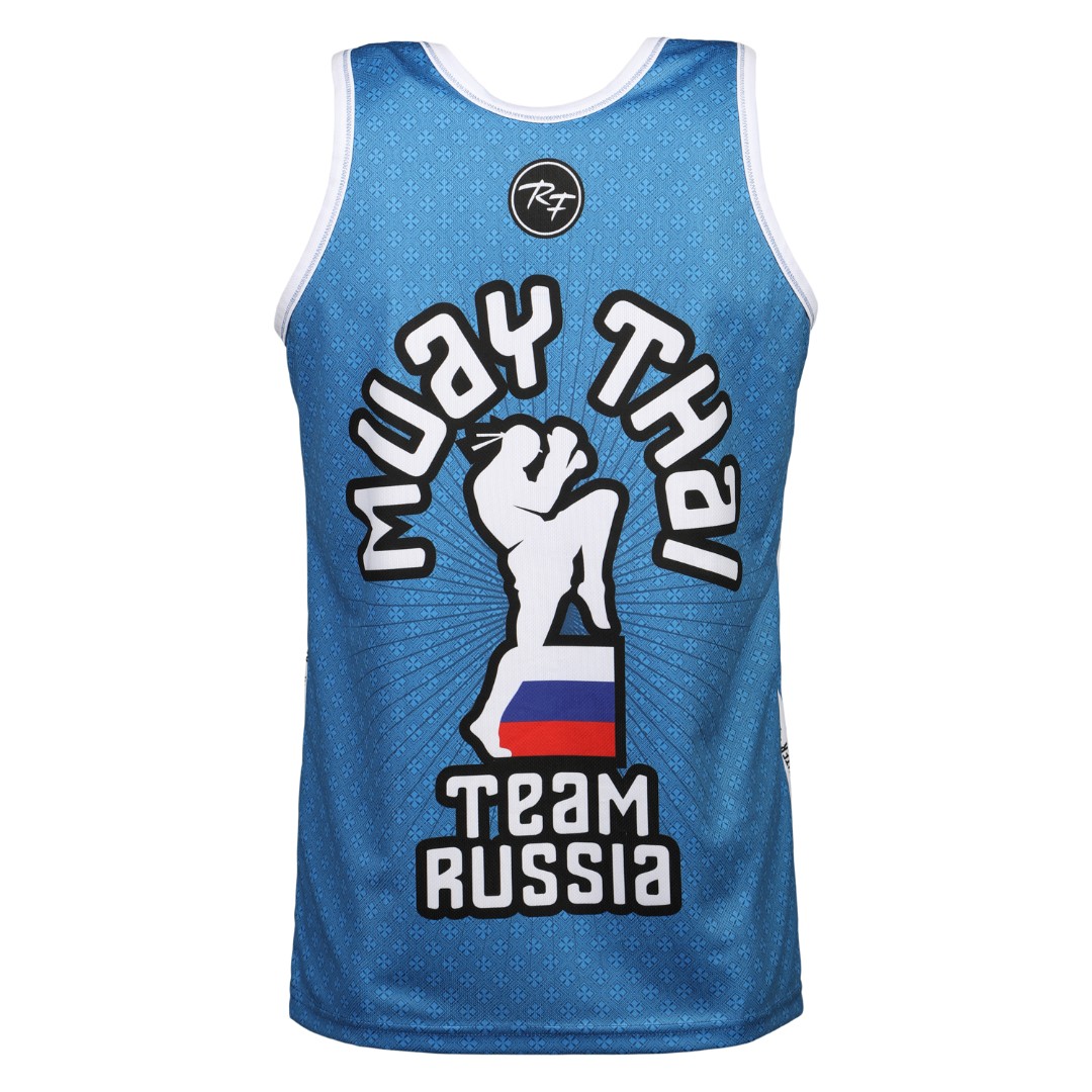  Майка тренировочная RFighter ФТБР-TEAM RUSSIA синяя 