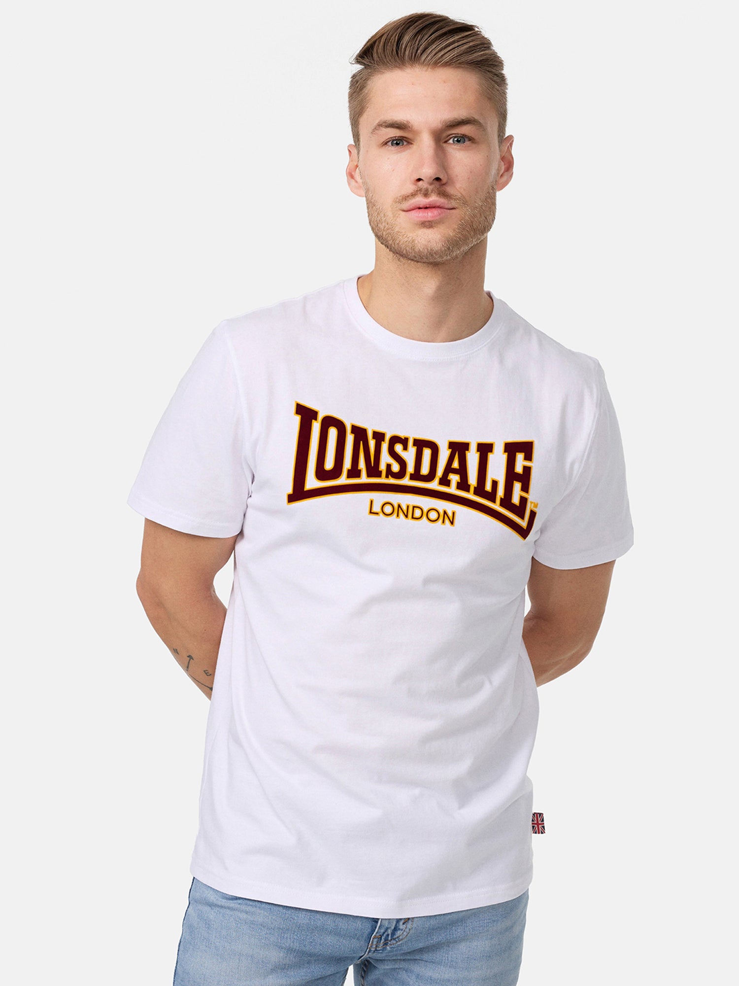  Футболка мужская LONSDALE CLASSIC White 