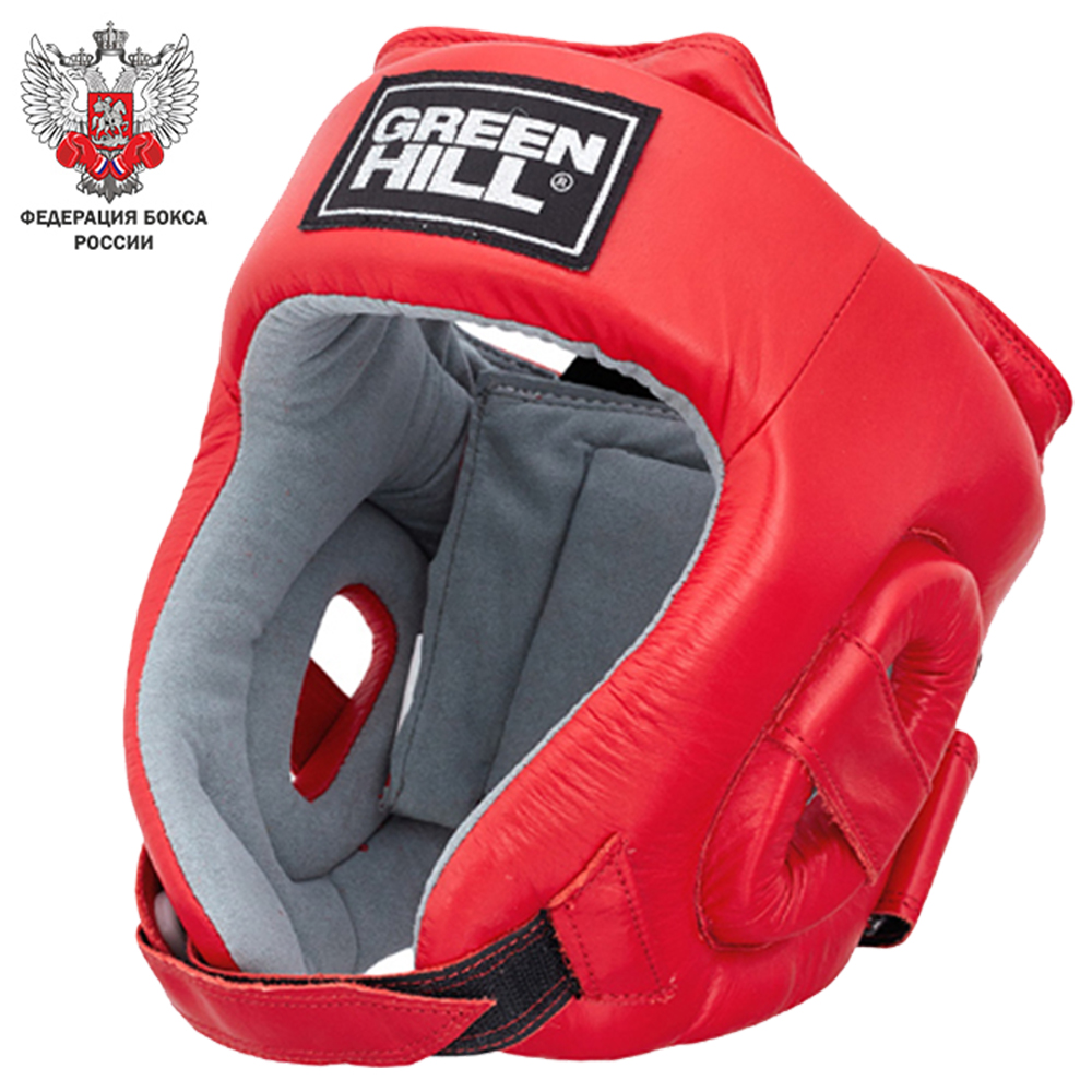  Боксерский шлем GREEN HILL TRAINING красный 