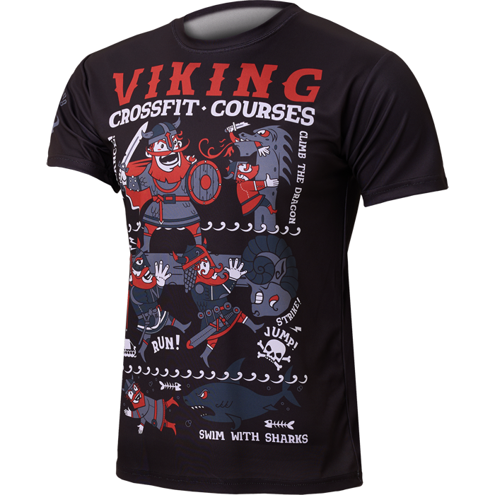  Тренировочная футболка Hardcore Training Viking Crossfit Black 