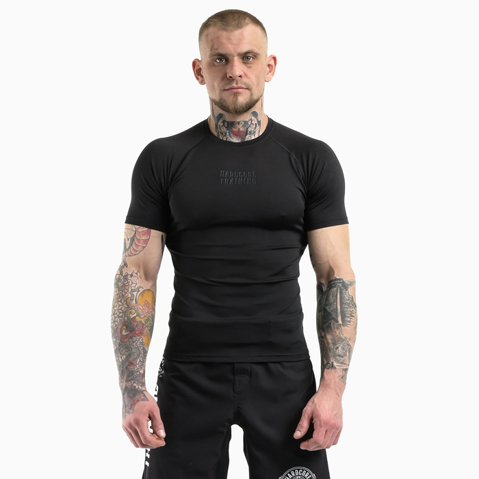 Рашгард Hardcore Training Black Shadow 3.D SS 