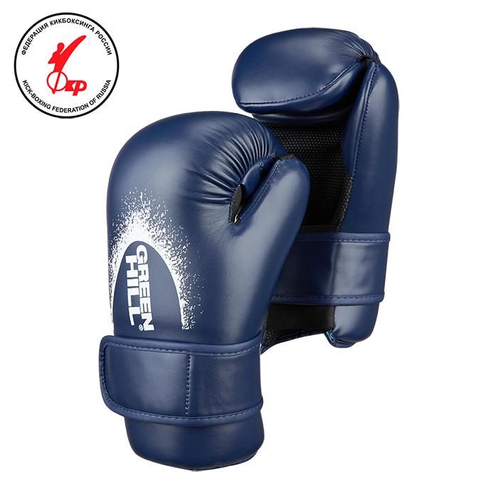 Перчатки GREEN HILL для поинтфайтинга кикбоксинга тхэквондо ITW синие 