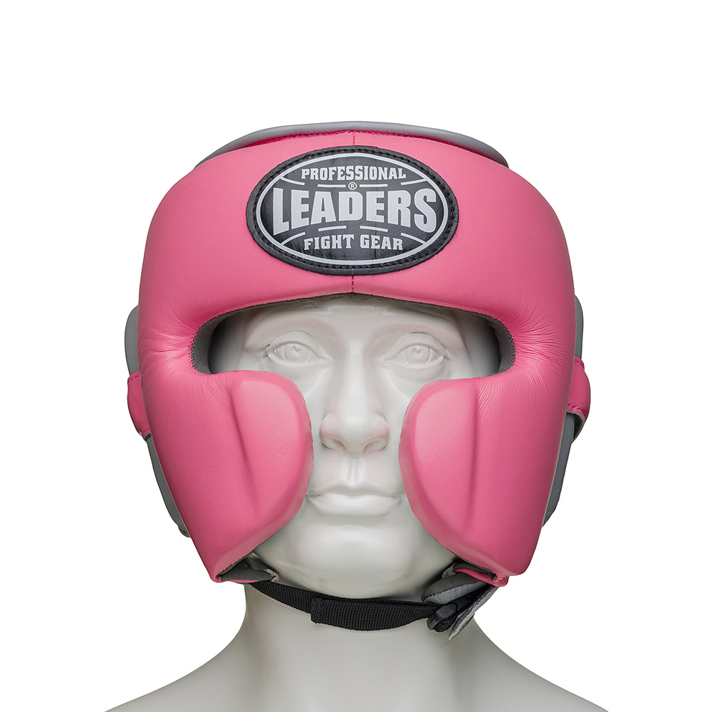  Шлем боксерский LEADERS MEX FANCY PNK/GR 