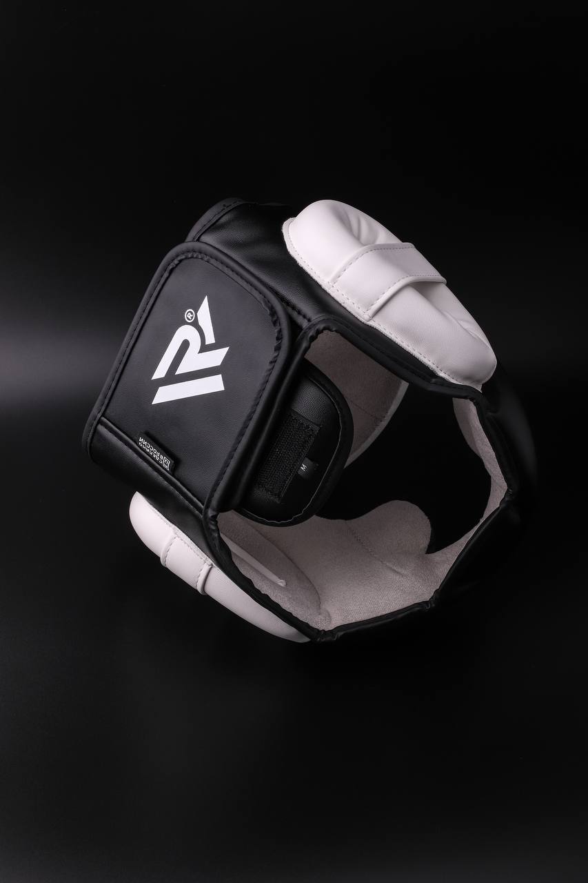  Шлем Reyvel тренировочный Full Face черно белый 