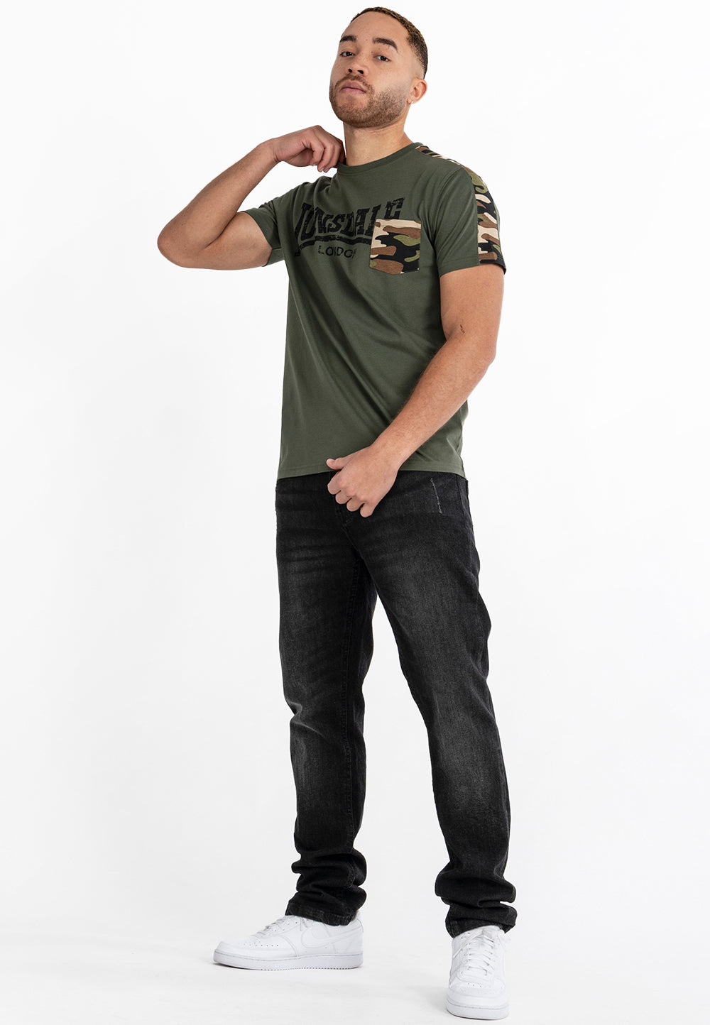  Футболка LONSDALE HUXTER Olive 