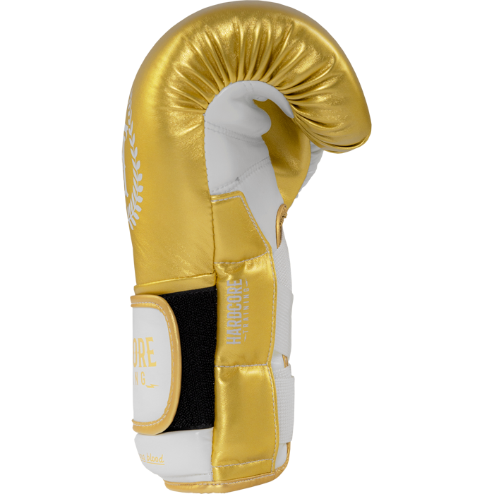  Боксерские перчатки Hardcore Training Revolution Gold/White PU 
