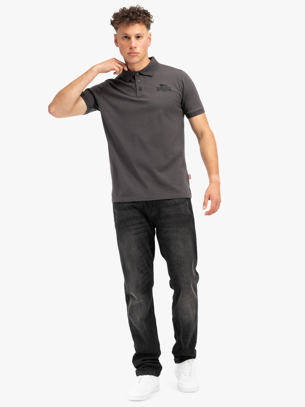  Поло LONSDALE LAMBSTON Anthracite / Black 