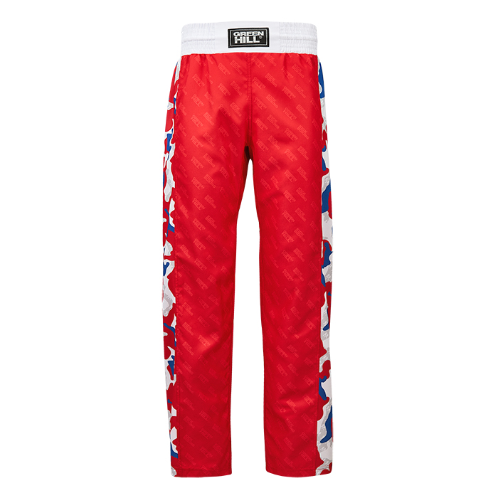  Брюки для кикбоксинга GREEN HILL KBT-2089 красные 