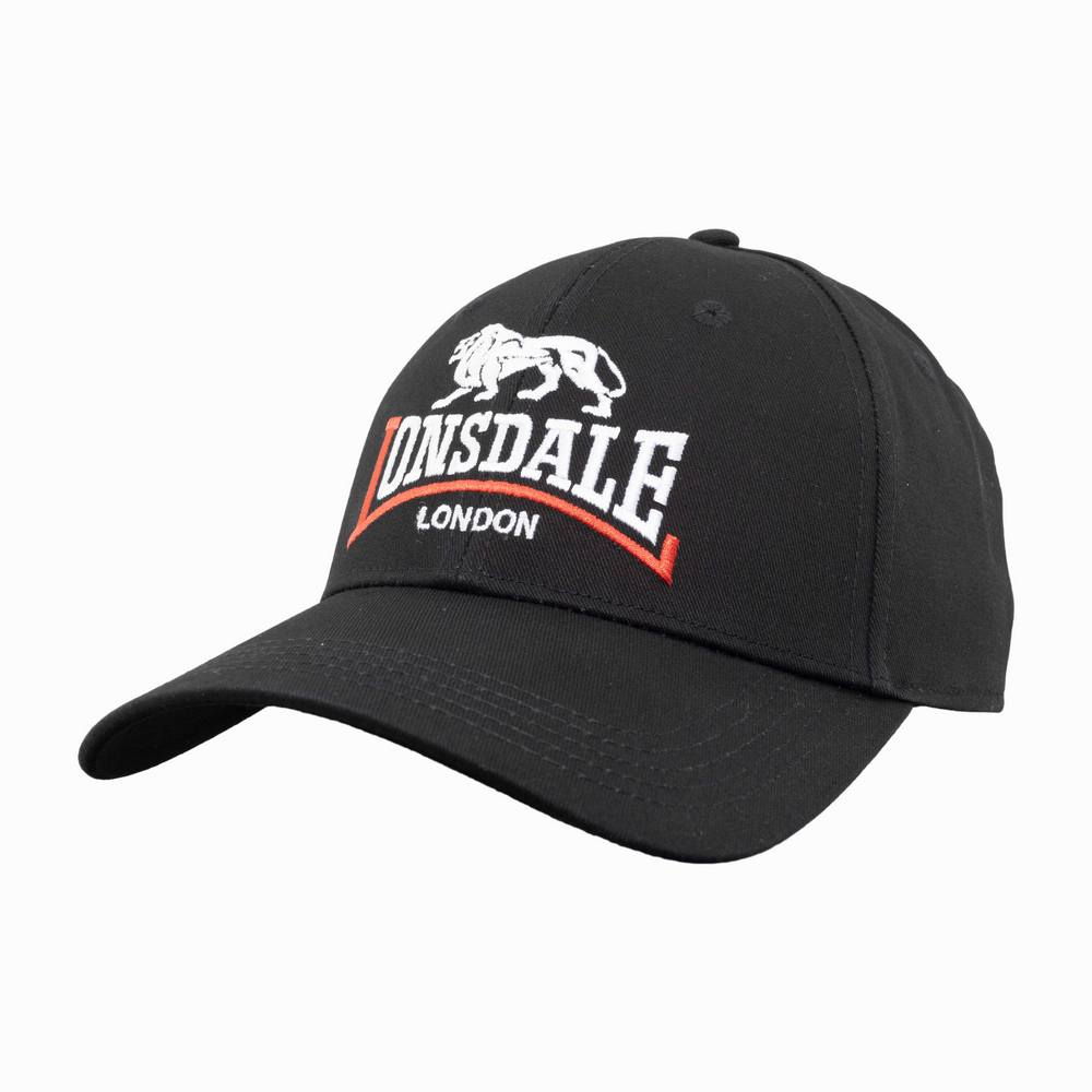  Бейсболка Lonsdale Brooke черная с белым 