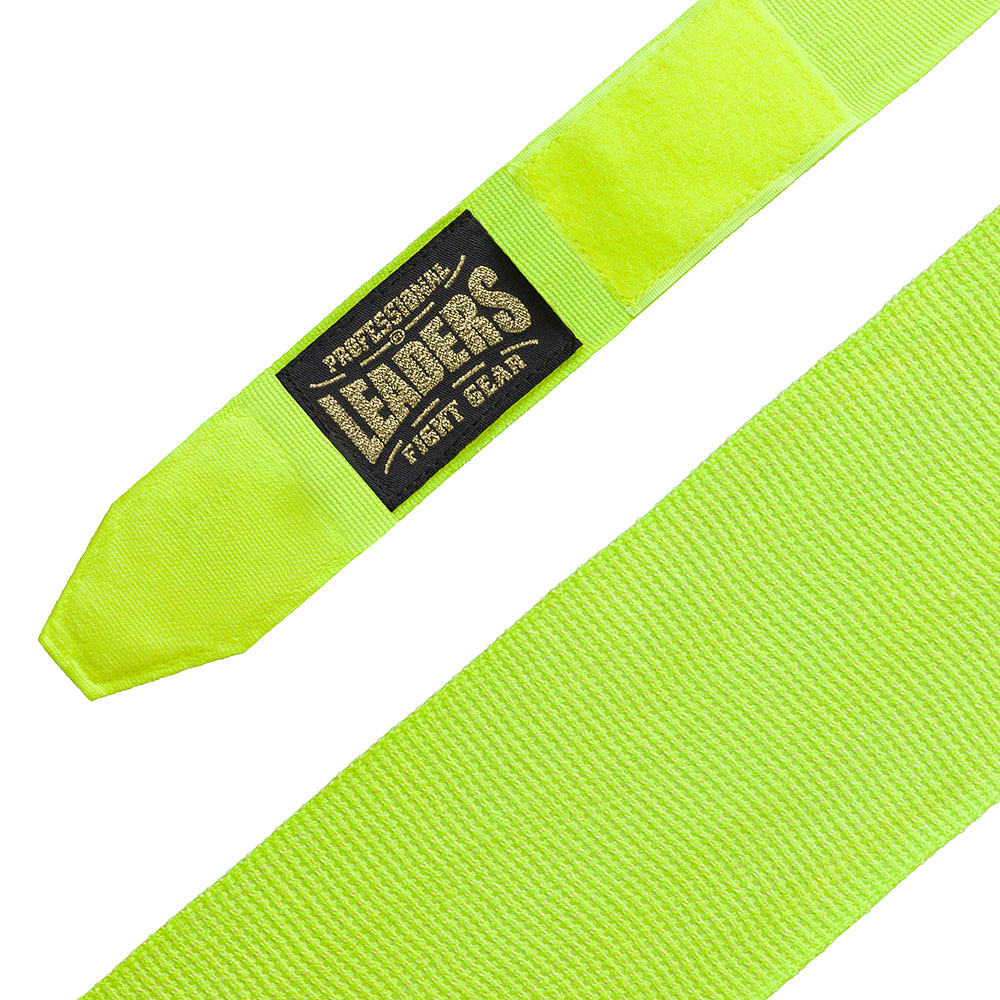  Бинты боксерские leaders semi elastic салатовые 