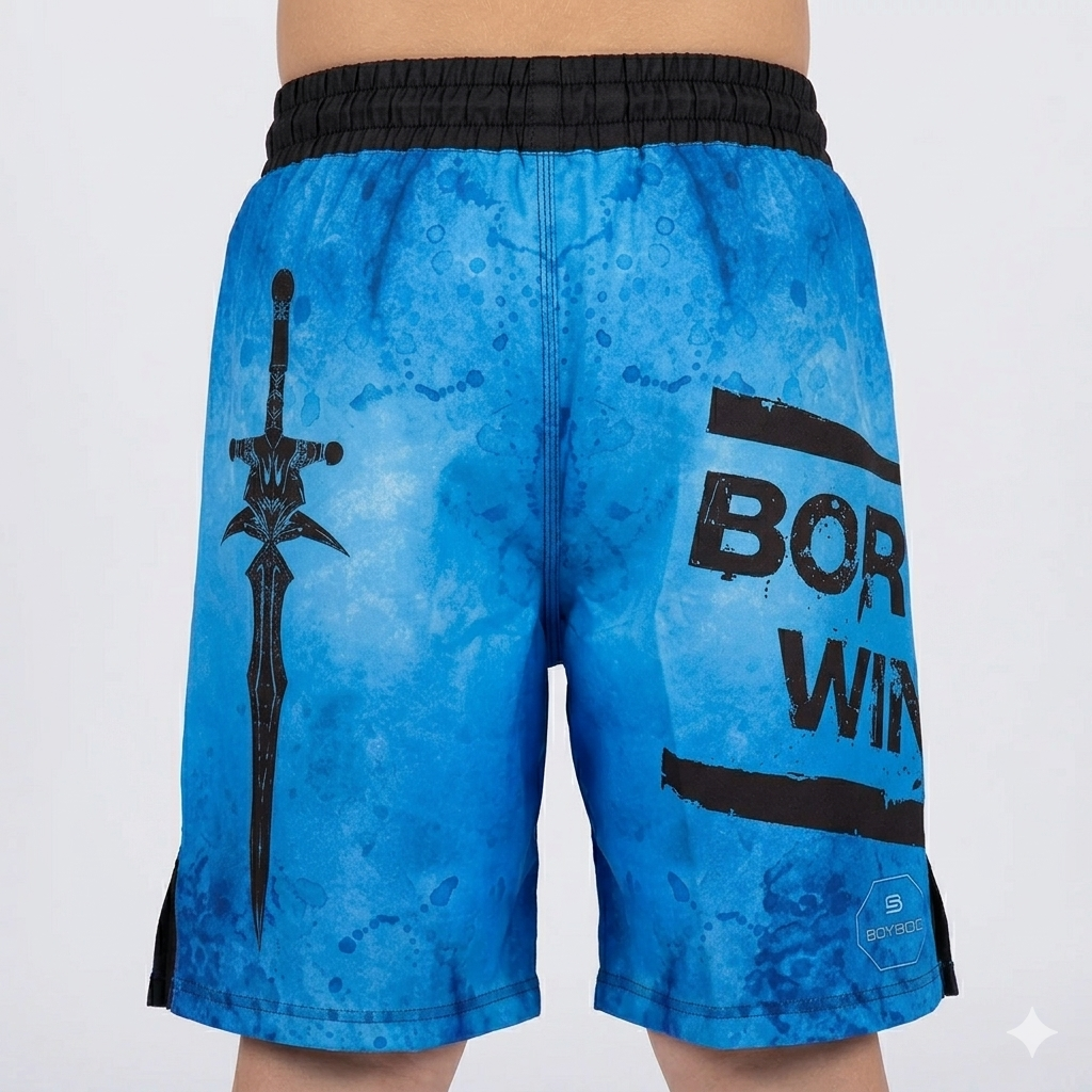  Шорты ММА BoyBo Iceberg детские синие 