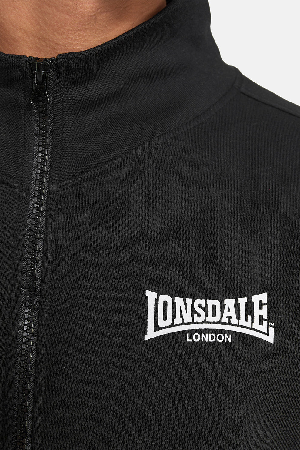  Толстовка на молнии LONSDALE NAIRN Black 