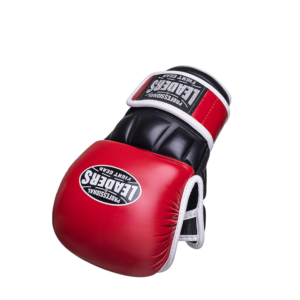  Перчатки MMA LEADERS SPARRING RD/BK 