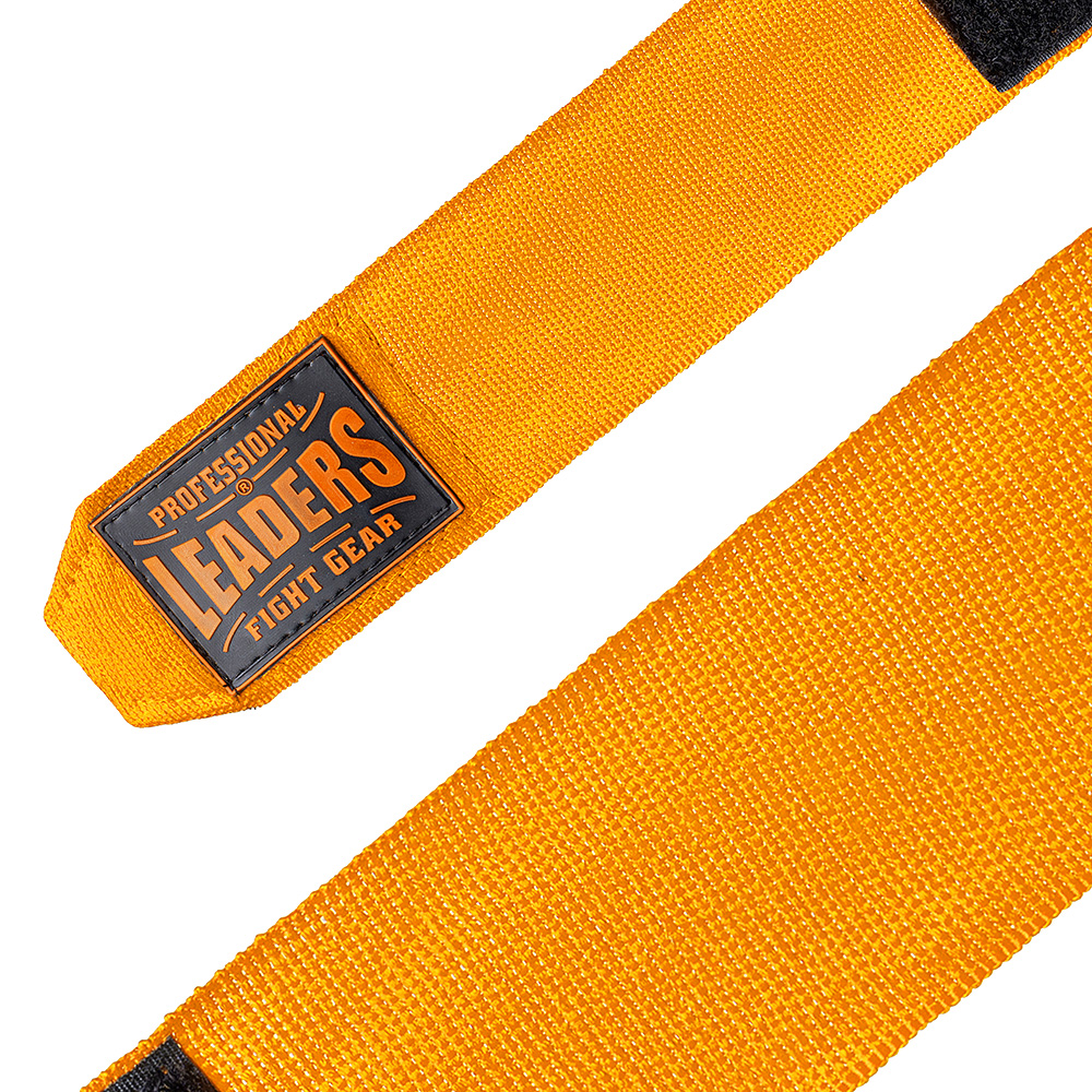  Бинты боксерские LEADERS PRO 84/16 оранжевые 