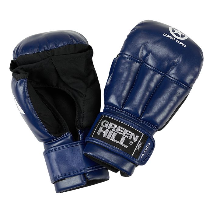  Перчатки GREEN HILL COMBAT SAMBO 2047CS черепашки синие 