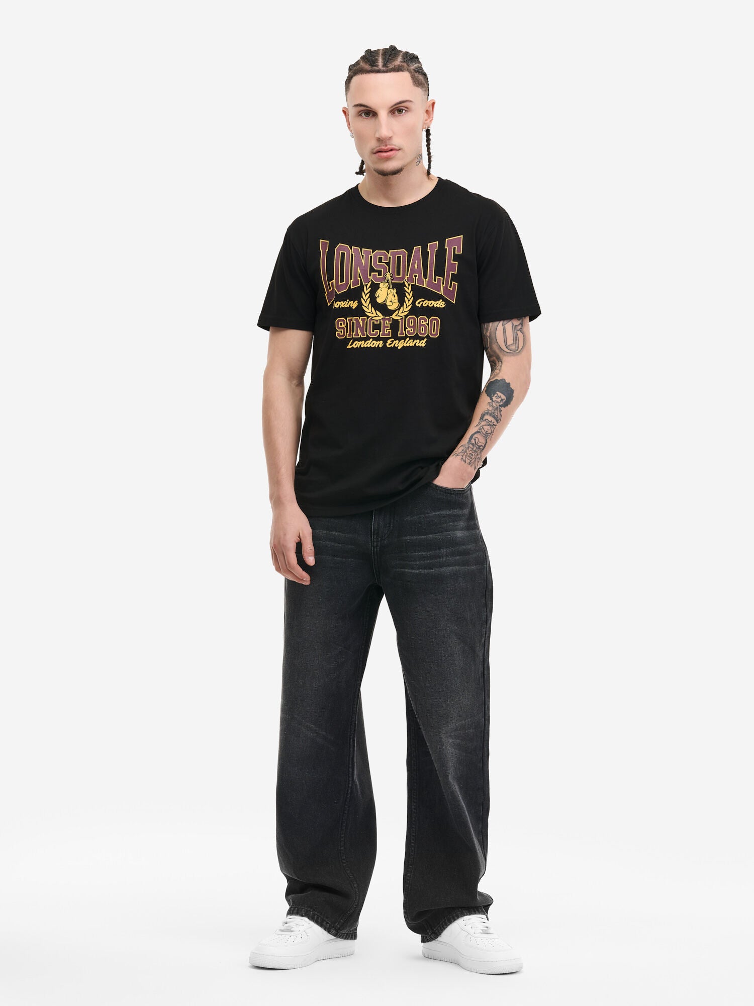  Футболка LONSDALE AYCLIFFE, цвет Black 