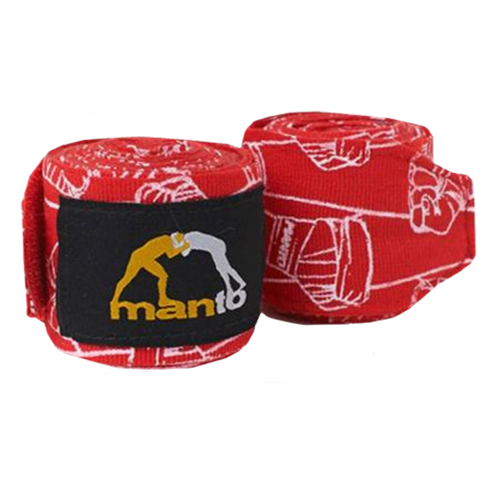  Боксерские бинты Manto Pattern 450 красные 