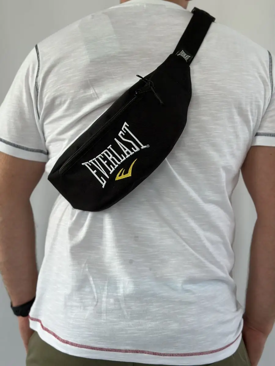  Сумка поясная Everlast Black/White 