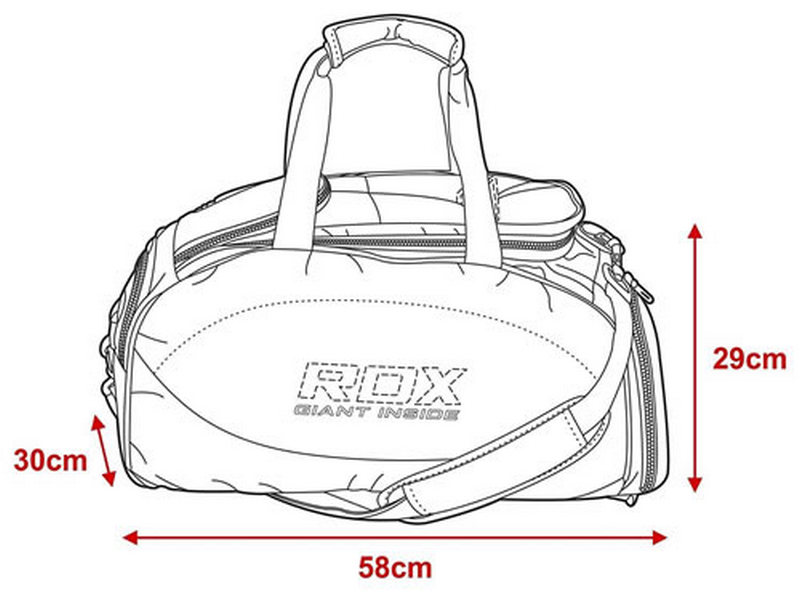  Сумка рюкзак RDX R1 HOLDALL SPORTS красная 