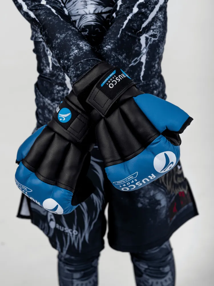  Перчатки для рукопашного боя RUSCO SPORT синие 