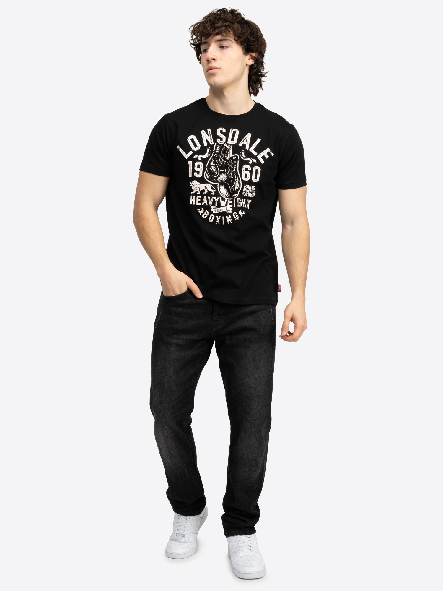  Футболка LONSDALE MINVER черная 