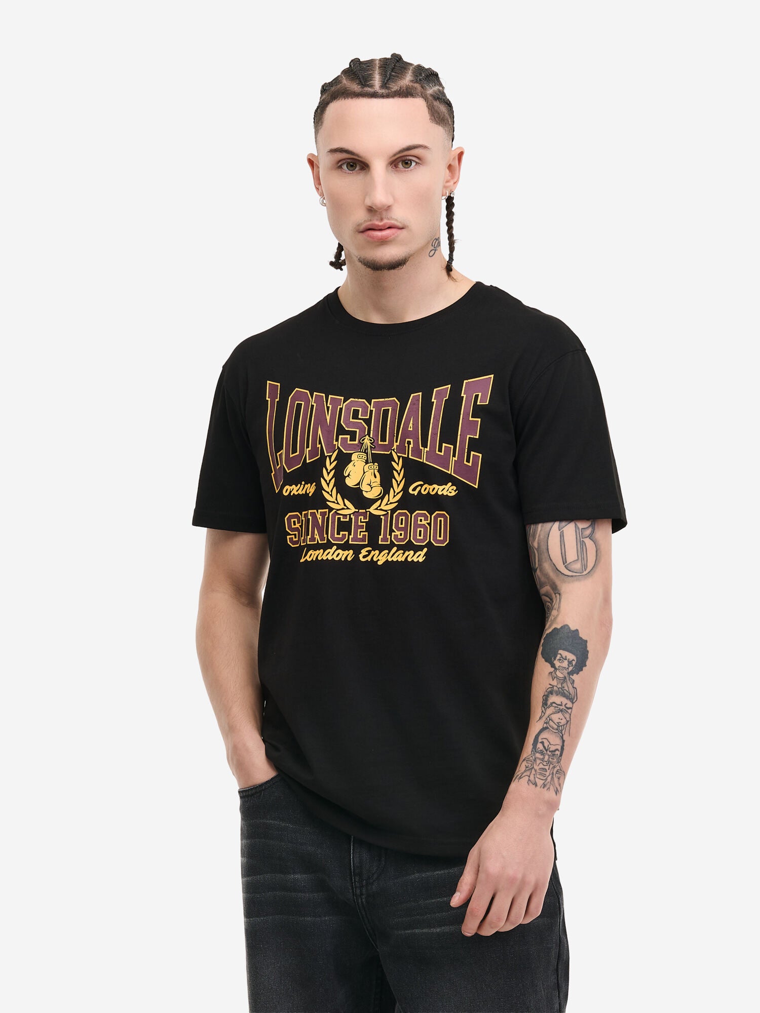  Футболка LONSDALE AYCLIFFE, цвет Black 