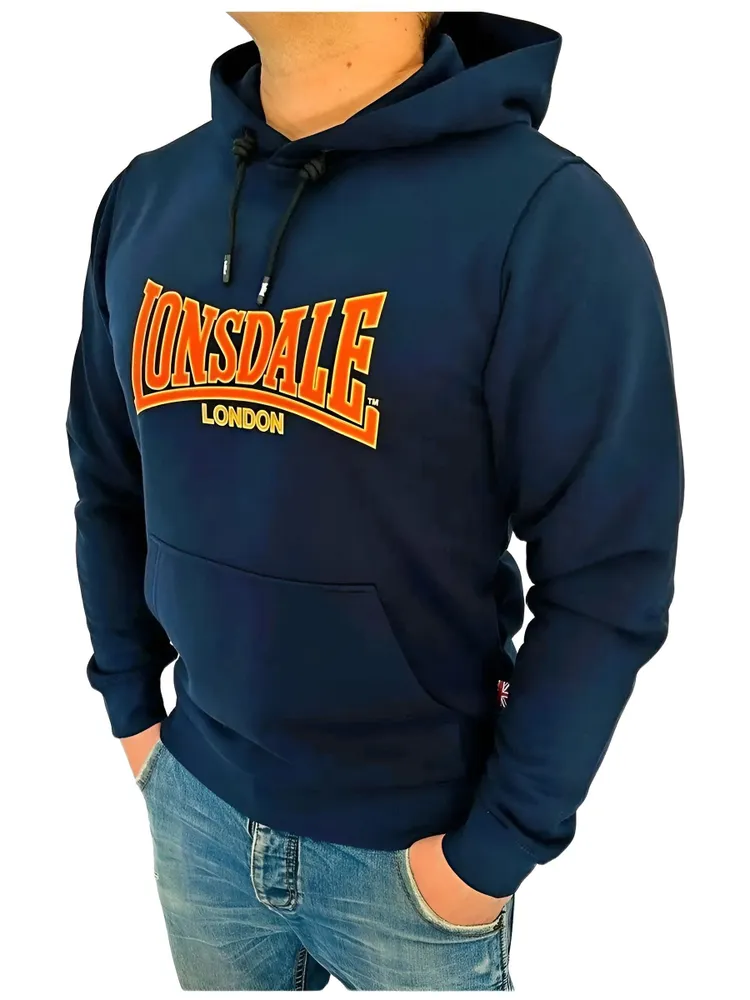  Худи Lonsdale Overlord темно синие 
