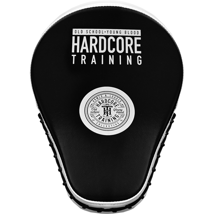 Профессиональные тренерские лапы Hardcore Training Black/White — фото