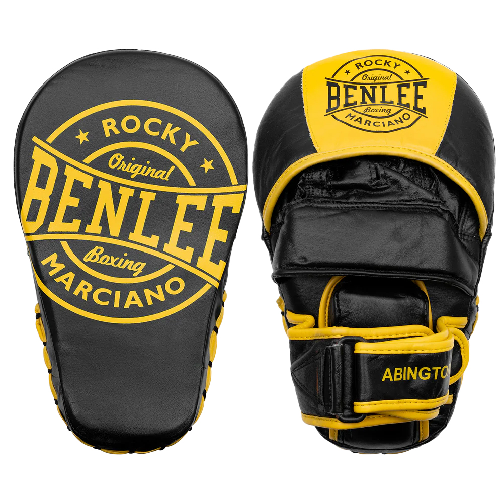  Лапы боксерские BENLEE ABINGTON LEA Black/Yellow 
