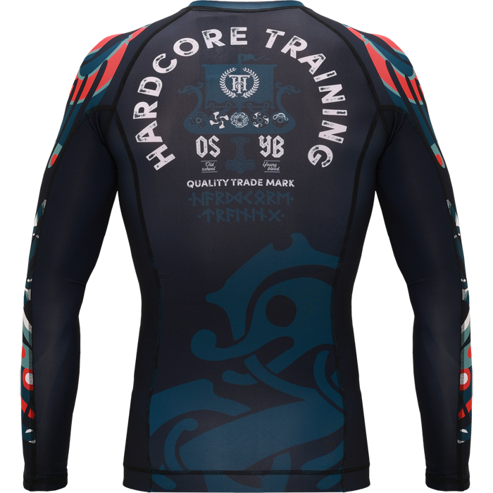  Рашгард Hardcore Training Nordic Pattern Black Russian LS 