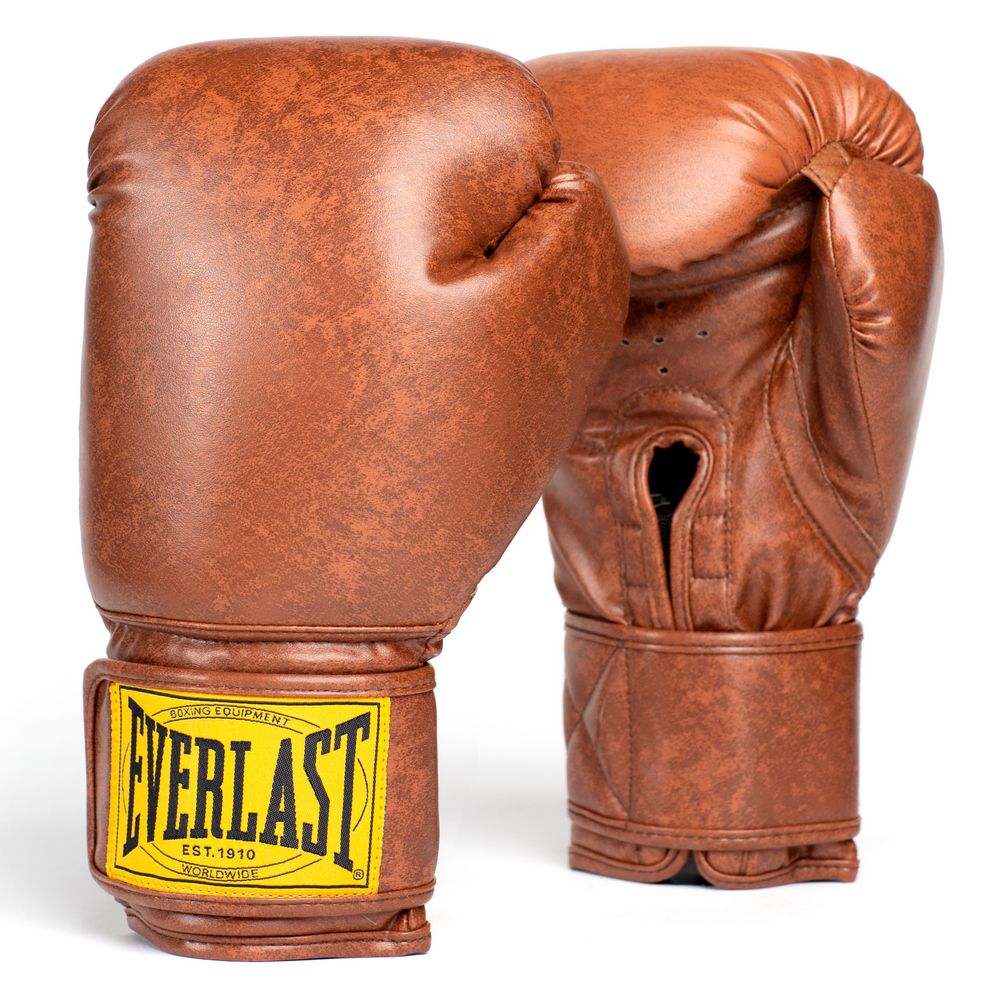  Боксерские перчатки Everlast 1910 PU коричневые 