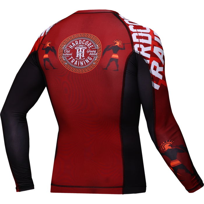  Рашгард Hardcore Training Sparta Red 2 LS 