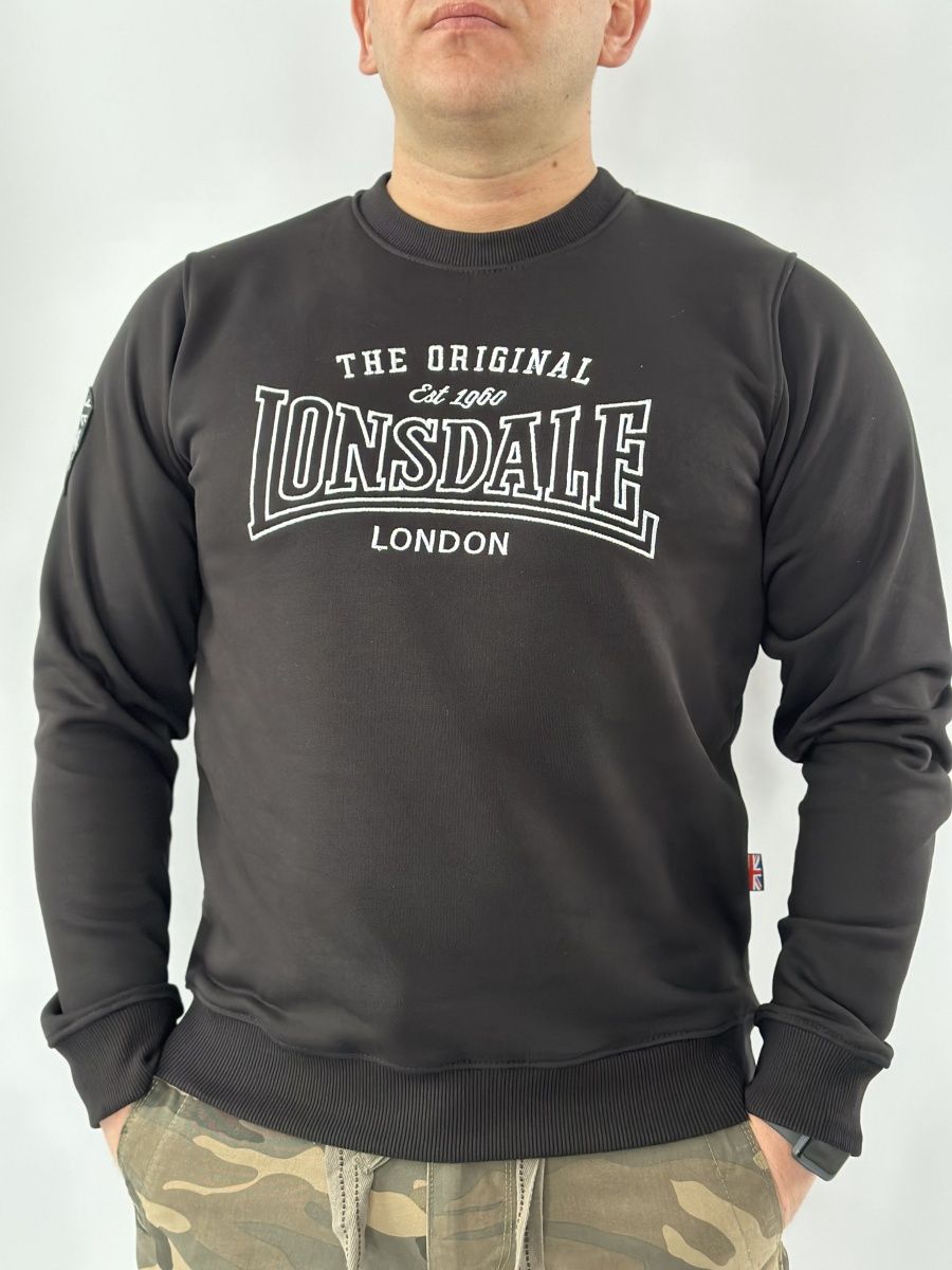  Свитшот Lonsdale Big Logo The Orig черный 