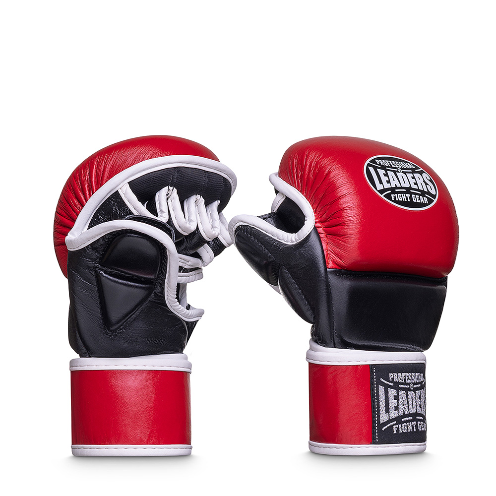  Перчатки MMA LEADERS HYBRID RD/BK 