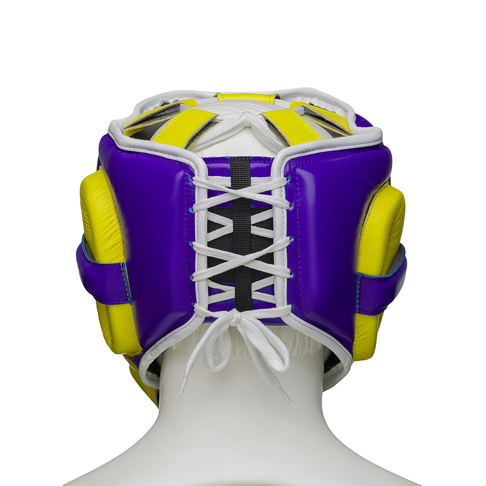  Шлем боксерский LEADERS MEX FANCY PUR/YL 