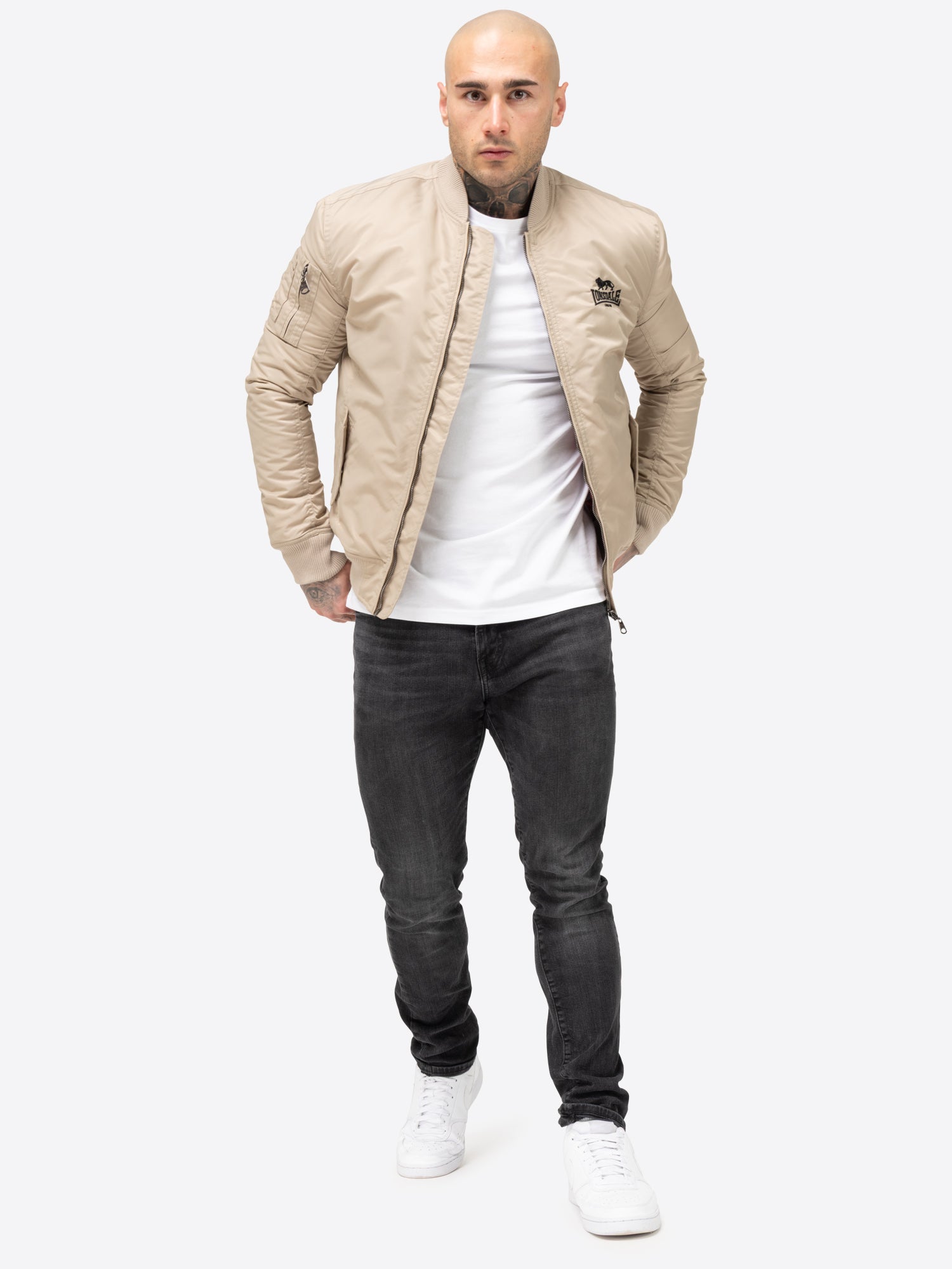  Куртка бомбер LONSDALE TERN HILL бежевая 