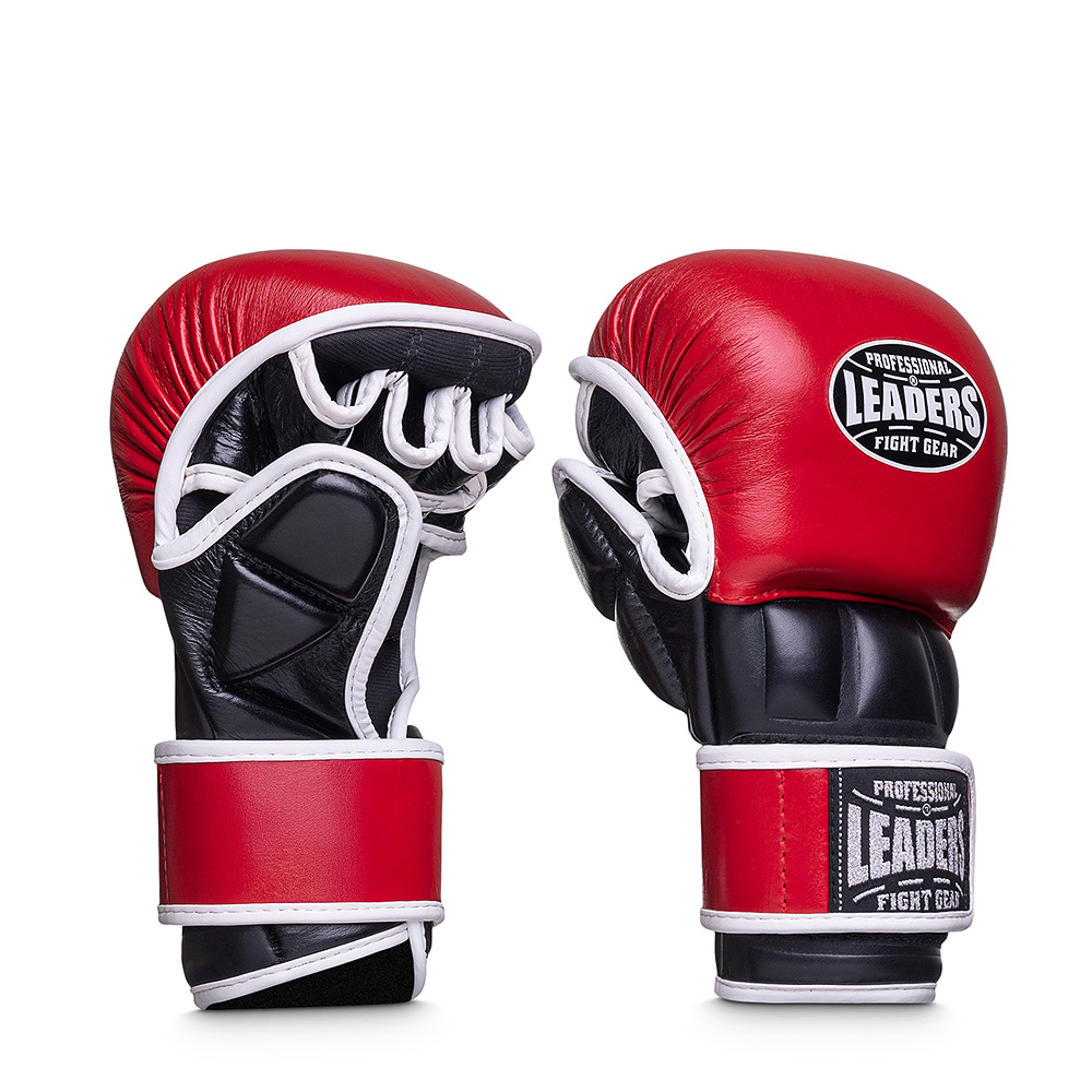  Перчатки MMA LEADERS SPARRING RD/BK 