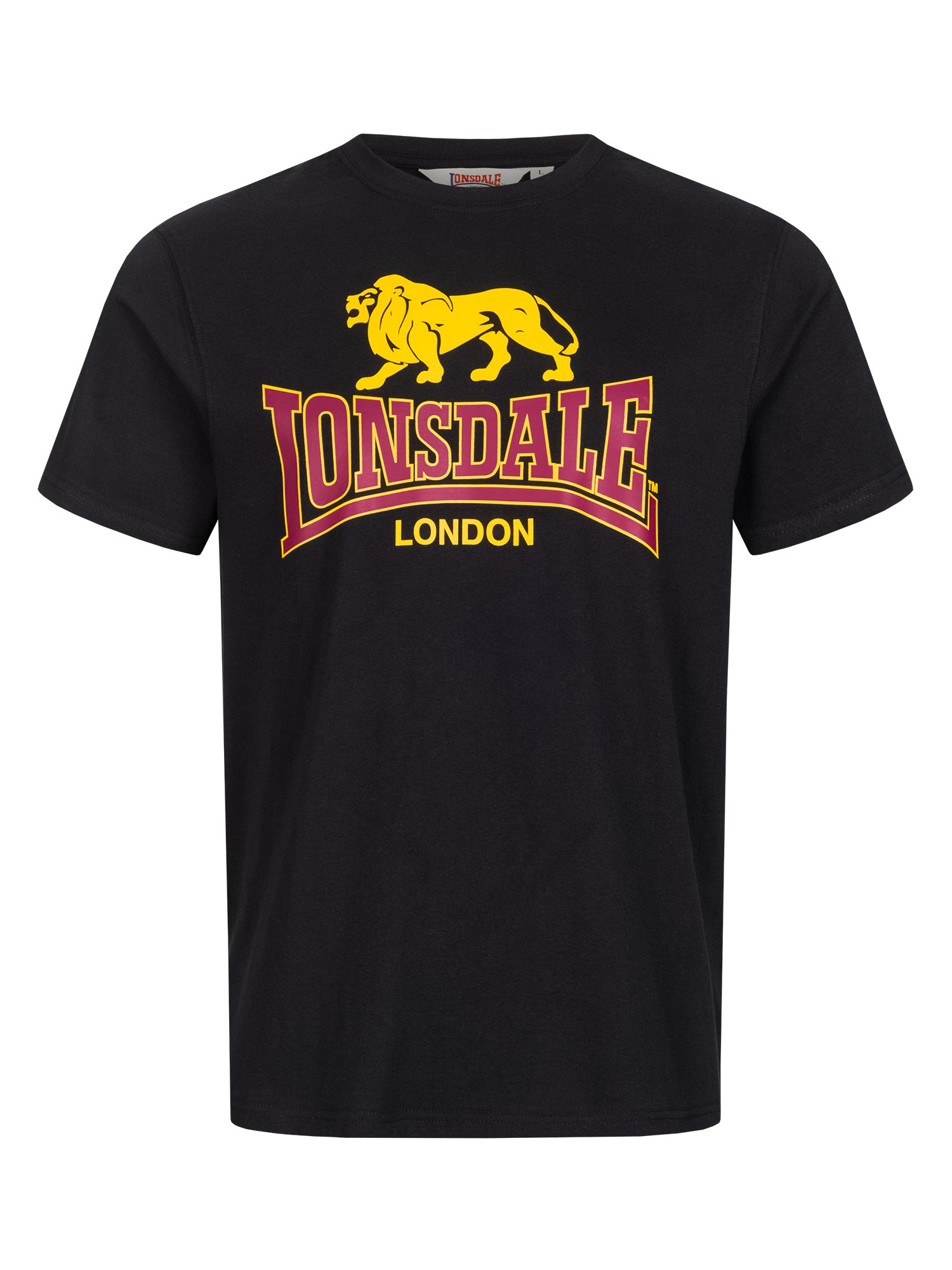  Мужская футболка LONSDALE TAVERHAM, цвет Black 