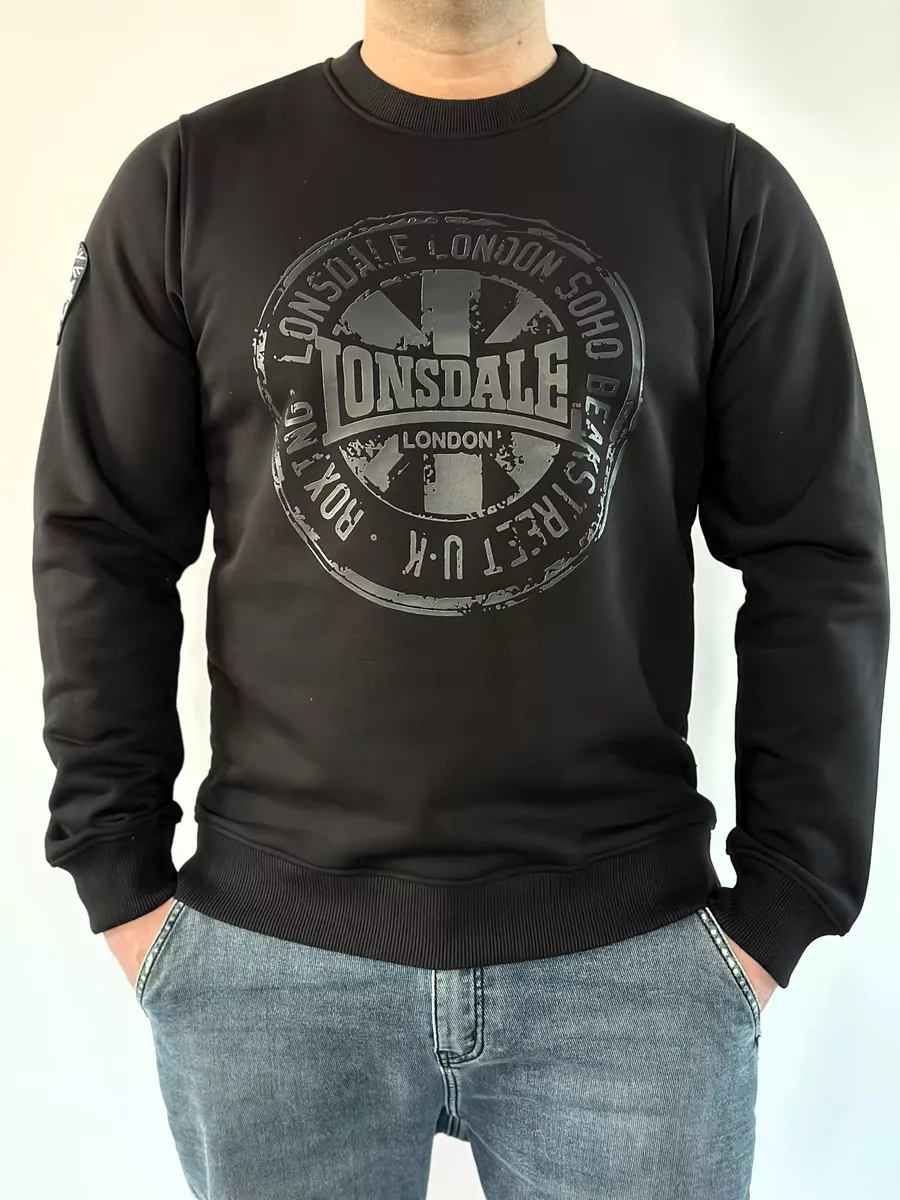  Свитшот Lonsdale Black Flag черный 