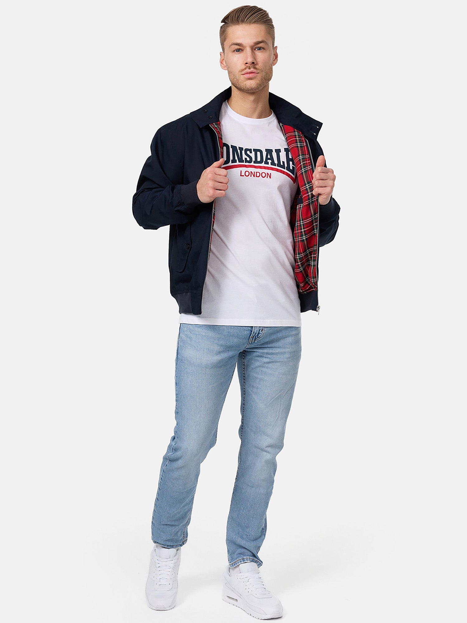  Куртка Харрингтон LONSDALE CLASSIC синяя 