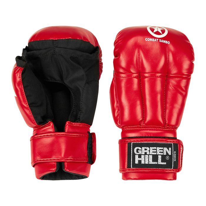  Перчатки GREEN HILL COMBAT SAMBO 2047CS черепашки красные 