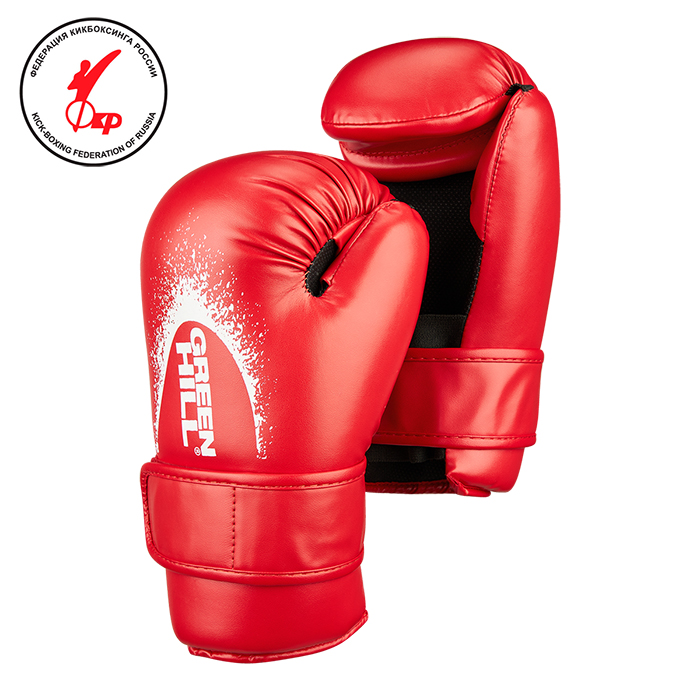  Перчатки GREEN HILL для поинтфайтинга кикбоксинга тхэквондо ITW красные 