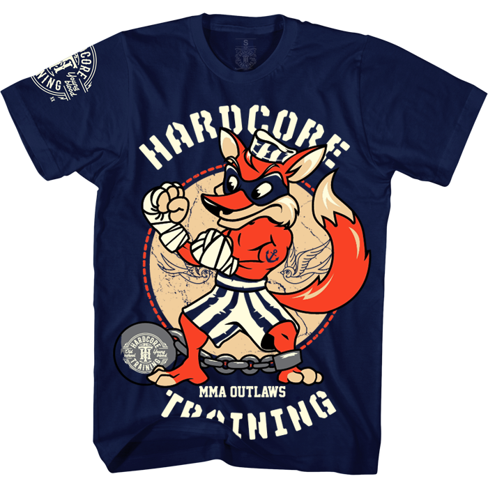  Футболка Hardcore Training MMA Outlaws Navy 