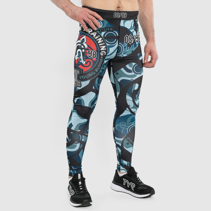  Компрессионные штаны Hardcore Training Nordic Ornament Black/Gray 