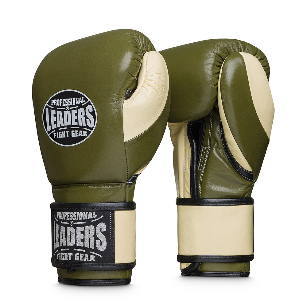  Перчатки боксерские LEADERS LS FANCY OLV/CR 