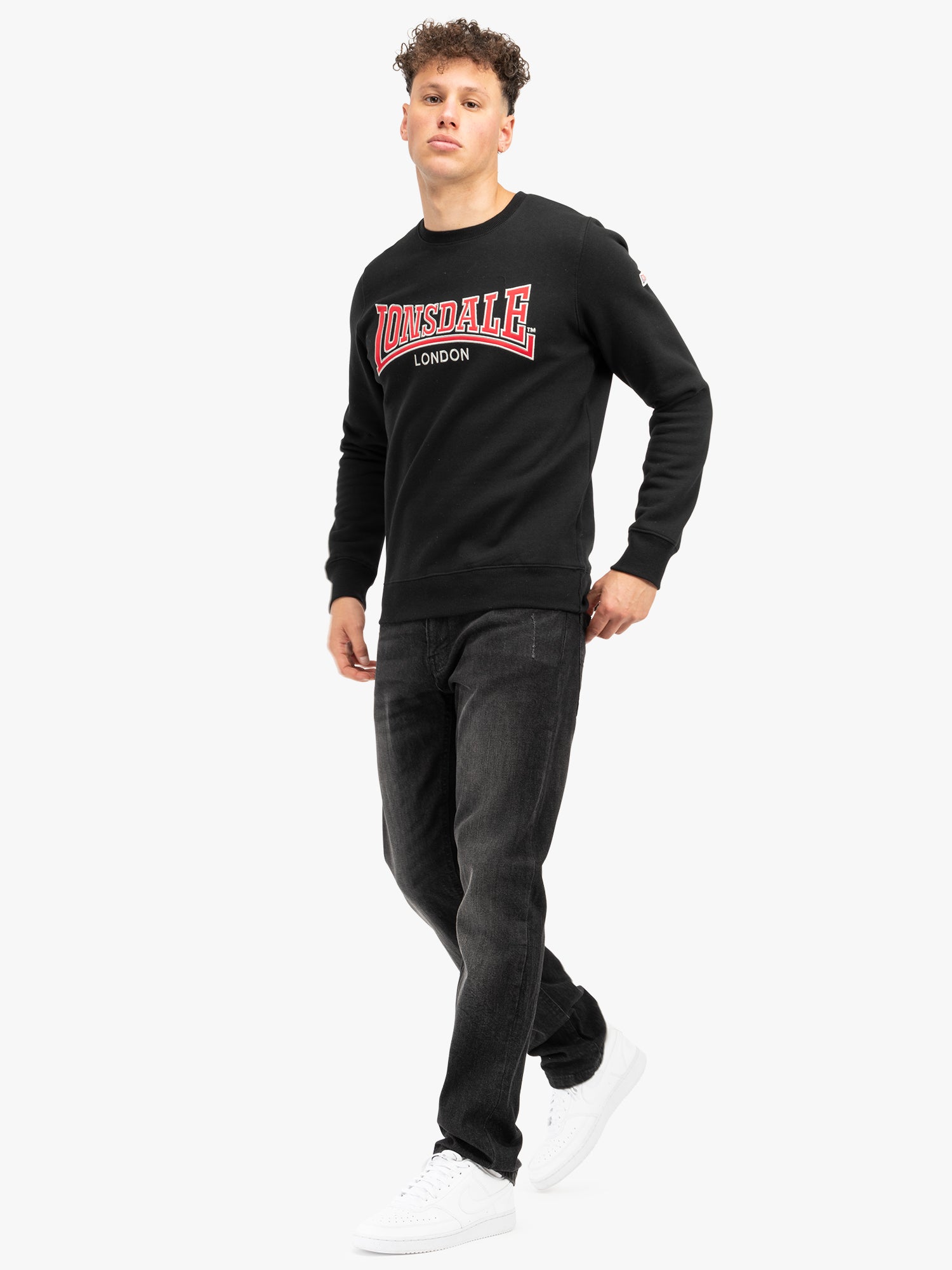  Толстовка LONSDALE BERGER LP181, цвет Black 