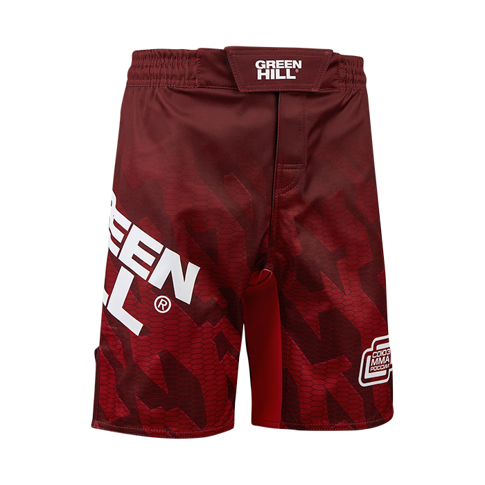  Шорты GREEN HILL СОЮЗ ММА РОССИИ красные 