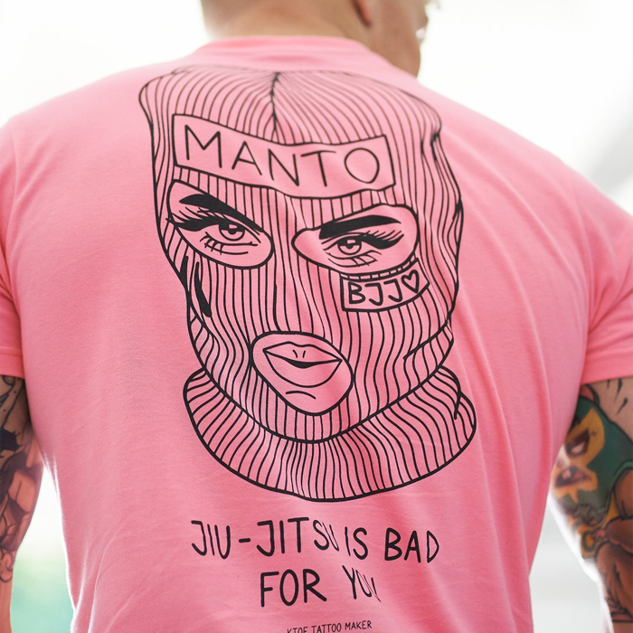  Футболка Manto x KTOF Balaclava Pink 