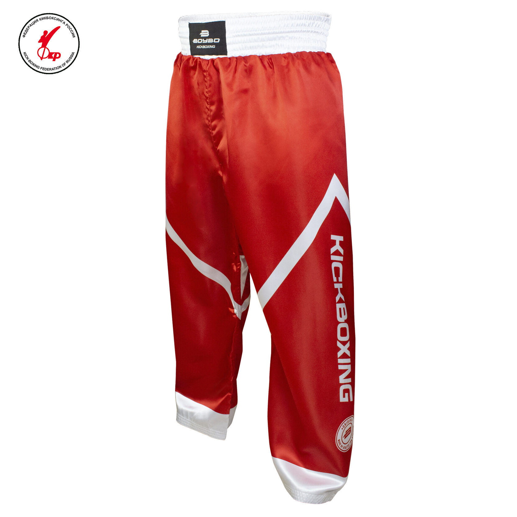  Брюки для кикбоксинга BoyBo KNOCK OUT IK-32 красные 
