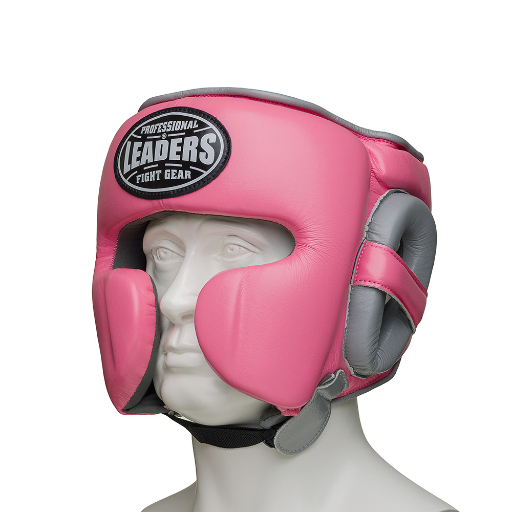  Шлем боксерский LEADERS MEX FANCY PNK/GR 